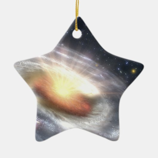 NASA's Quasar Black Hole Keramisch Ornament (Voorkant)