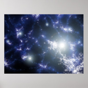 NASA's uit de duisternis komen uit sterren Poster