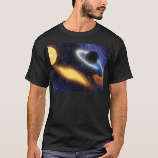 NASA's Zwarte opening PIA01884 T-shirt (Voorkant)