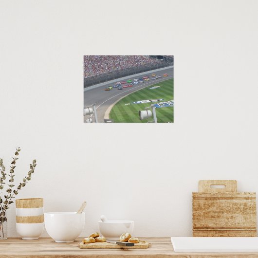 Nascar 2009 bij MIS Poster (Keuken)