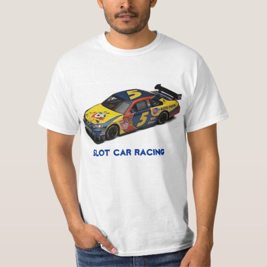 Nascar #5 Slot Car Racing T-Shirt (Voorkant)