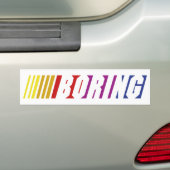 Nascar Boring Bumpersticker (Op auto)
