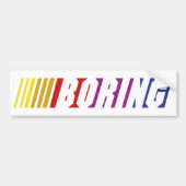 Nascar Boring Bumpersticker (Voorkant)