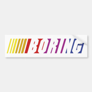 Nascar Boring Bumpersticker