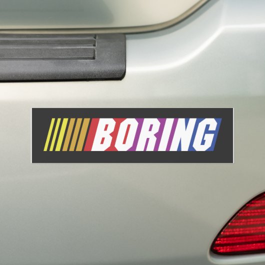 NASCAR - BORSTBumpersticker Bumpersticker (Op auto)