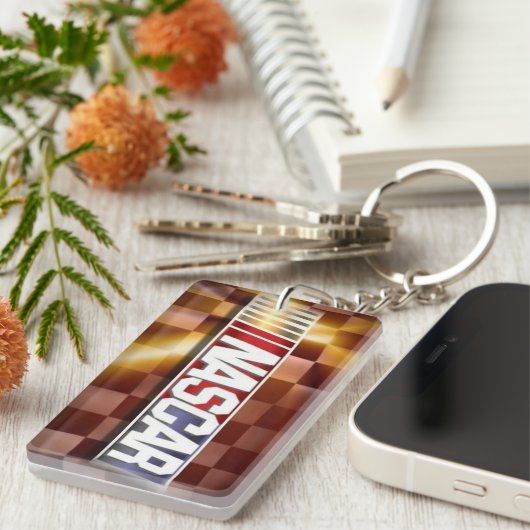 nascar embleem sleutelhanger (Voorkant Rechts)