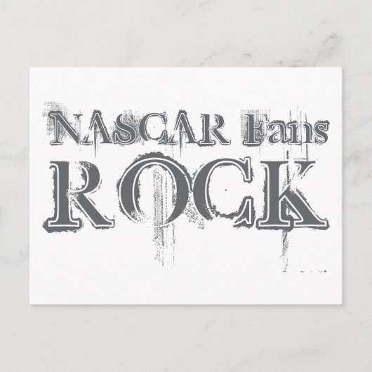 NASCAR Fans Rock Briefkaart (Voorkant)