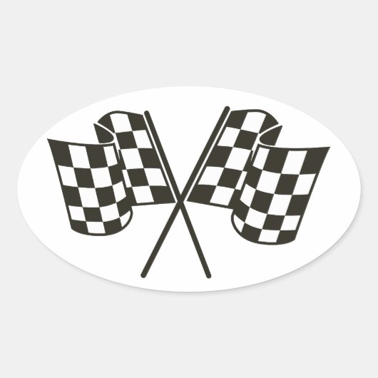 nascar ovale sticker (Voorkant)