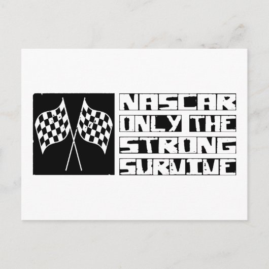 NASCAR Survive Briefkaart (Voorkant)