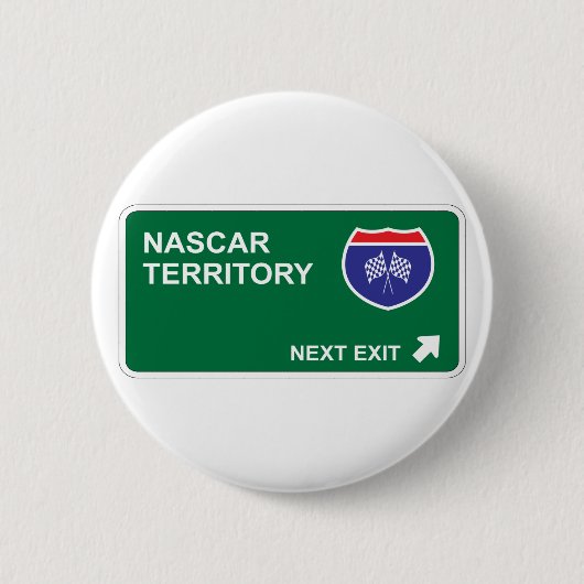 NASCAR Volgende uitgang Ronde Button 5,7 Cm (Voorkant)