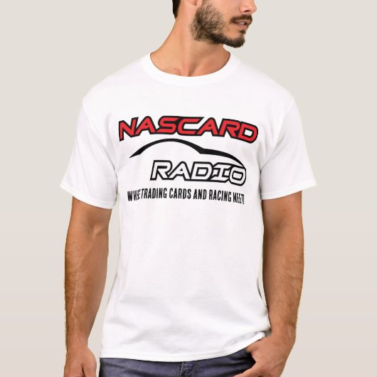 NASCARD RADIO Fast Lane T-shirt - Wit (Voorkant)