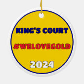 NASCARD RADIO Keramische Cirkel Ornament (Achterkant)