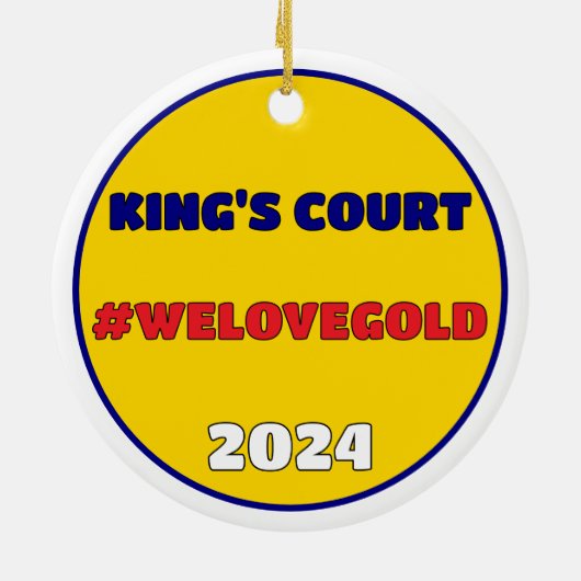 NASCARD RADIO Keramische Cirkel Ornament (Achterkant)