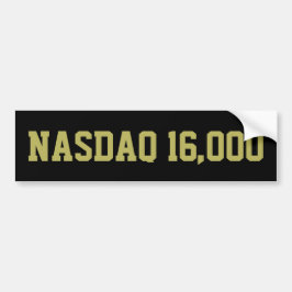 NASDAQ 16000 Beursviering Bumpersticker