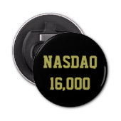 NASDAQ 16000 Beursviering Button Flesopener (Voorkant)