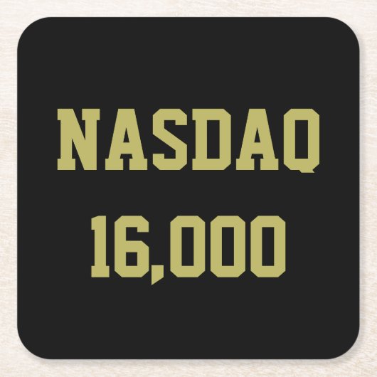 NASDAQ 16000 Beursviering Kartonnen Onderzetters (Voorkant)