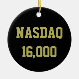 NASDAQ 16000 Beursviering Keramisch Ornament