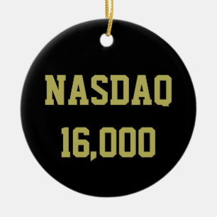 NASDAQ 16000 Beursviering Keramisch Ornament