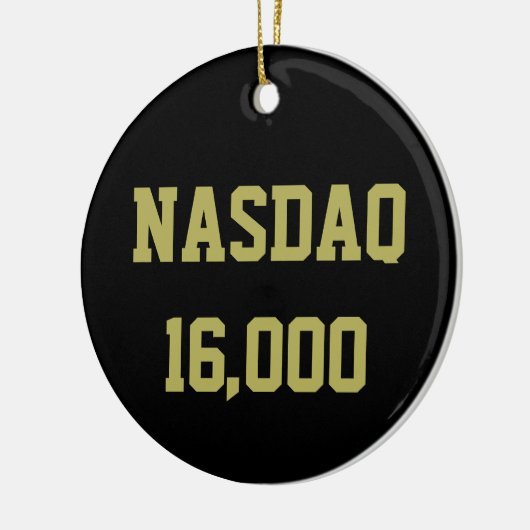 NASDAQ 16000 Beursviering Keramisch Ornament (Links)