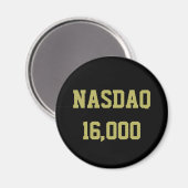 NASDAQ 16000 Beursviering Magneet (Voorkant / Achterkant)
