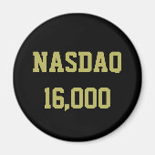NASDAQ 16000 Beursviering Magneet (Voorkant)