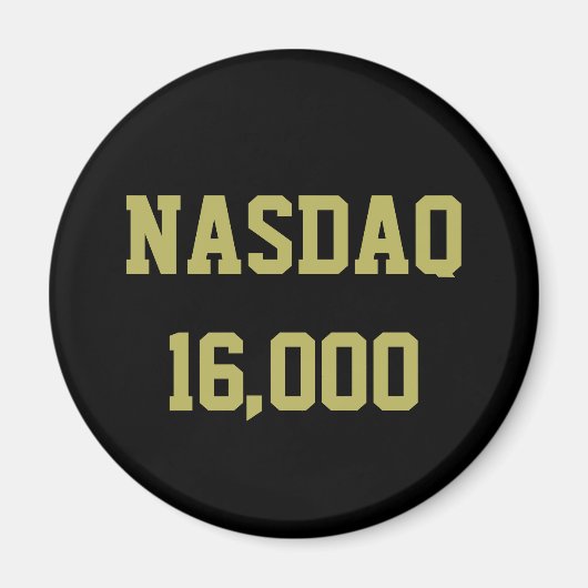 NASDAQ 16000 Beursviering Magneet (Voorkant)