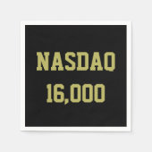 NASDAQ 16000 Beursviering Servet (Voorkant)