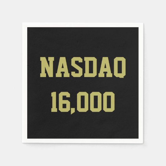 NASDAQ 16000 Beursviering Servet (Voorkant)