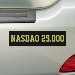 NASDAQ 25000 beursviering Bumpersticker
