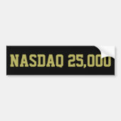 NASDAQ 25000 beursviering Bumpersticker (Voorkant)