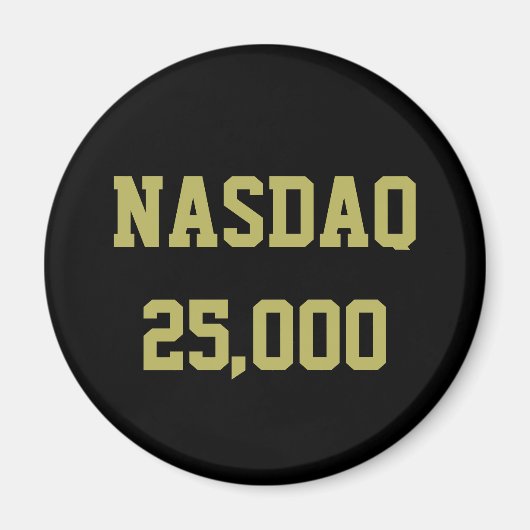 NASDAQ 25000 beursviering Magneet (Voorkant)
