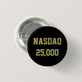 NASDAQ 25000 beursviering Ronde Button 3,2 Cm (Voorkant /achterkant)
