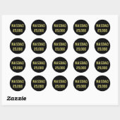 NASDAQ 25000 beursviering Ronde Sticker (Vel)