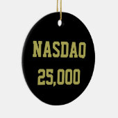NASDAQ 25000 Stock Market Celebration Keramisch Ornament (Rechts)