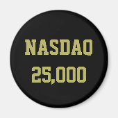 NASDAQ 25000 Stock Market Celebration Magneet (Voorkant)