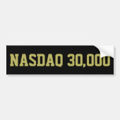 NASDAQ 30000 Aandelenmarkt Feestviering Bumpersticker (Voorkant)