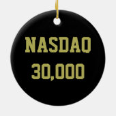 NASDAQ 30000 Aandelenmarkt Viering Keramisch Ornament (Achterkant)