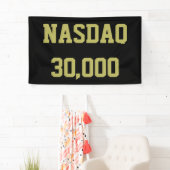 NASDAQ 30000 Aandelenmarkt Viering Spandoek (Insitu)