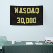 NASDAQ 30000 Aandelenmarkt Viering Spandoek (Beurs)