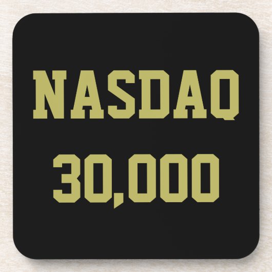 NASDAQ 30000 Beursviering Bier Onderzetter (Voorkant)