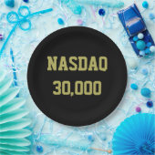 NASDAQ 30000 beursviering Papieren Bordje (Feest)