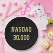 NASDAQ 30000 beursviering Papieren Bordje (Feest)