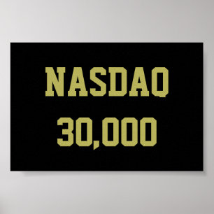 NASDAQ 30000 beursviering Poster