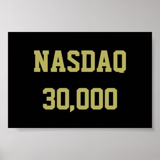 NASDAQ 30000 beursviering Poster (Voorkant)