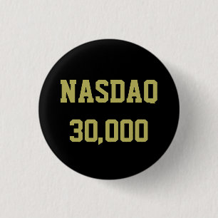NASDAQ 30000 beursviering Ronde Button 3,2 Cm