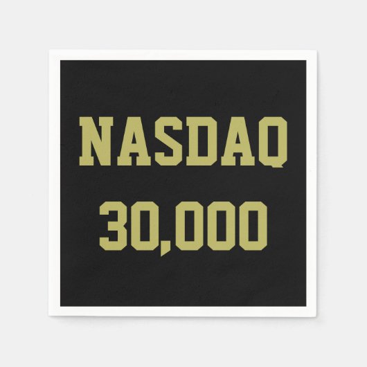 NASDAQ 30000 beursviering Servet (Voorkant)