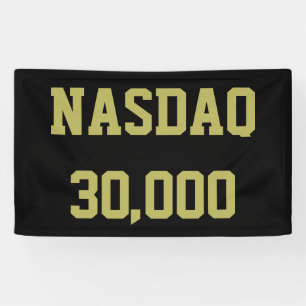 NASDAQ 30000 beursviering Spandoek
