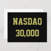 NASDAQ 30000 Stock Market Celebration Briefkaart (Voorkant / Achterkant)