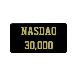 NASDAQ 30000 Stock Market Celebration Etiket