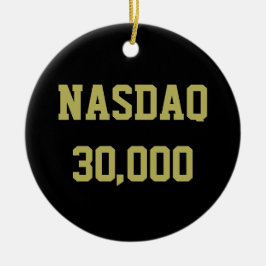 NASDAQ 30000 Stock Market Celebration Keramisch Ornament